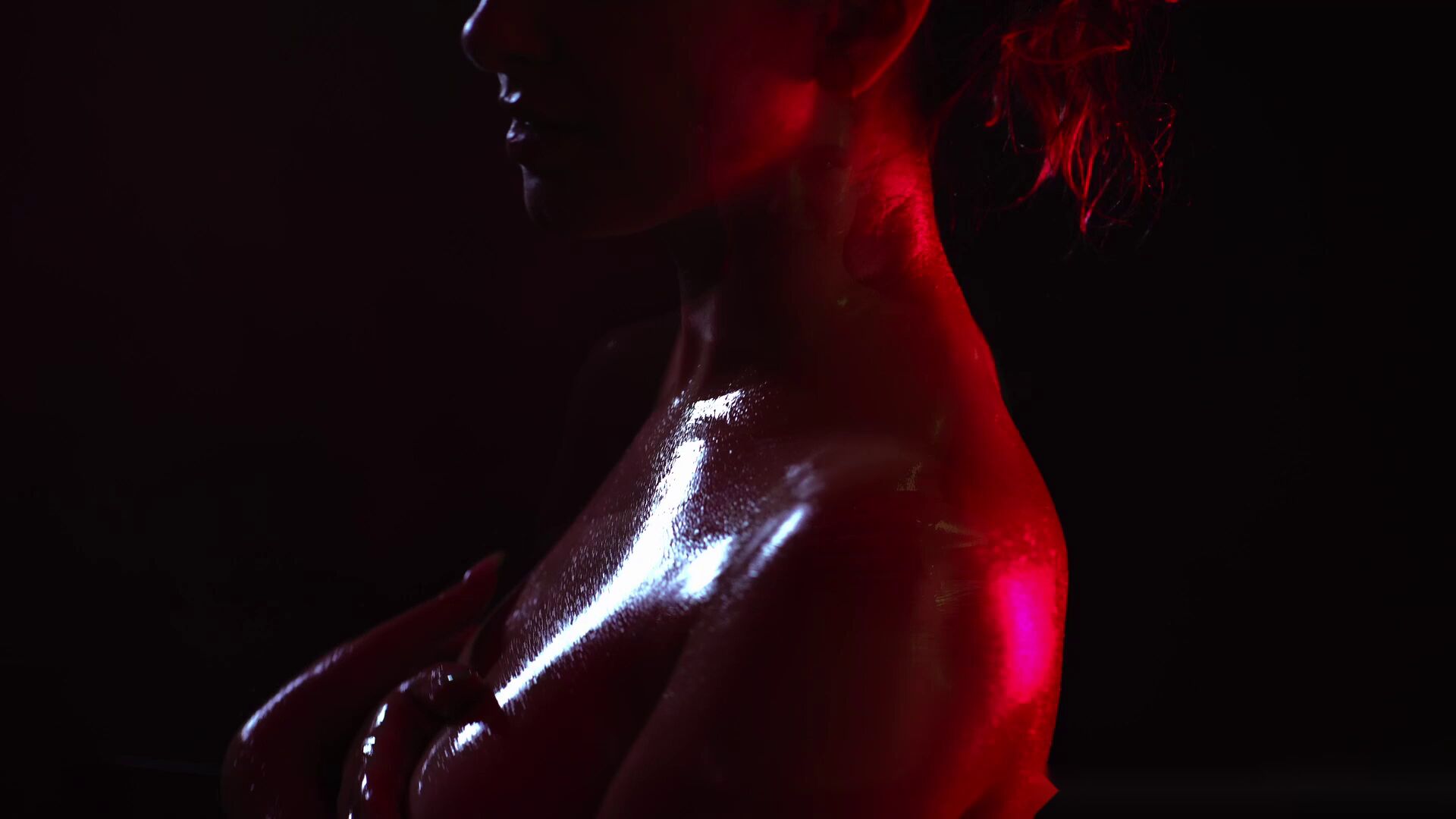 Slick Oiled Booty POV